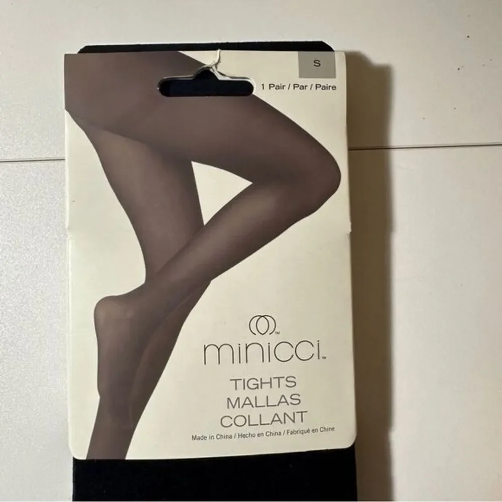 Minicci Tights Black Size Small Black 87% Nylon 13% Spandex Women‎